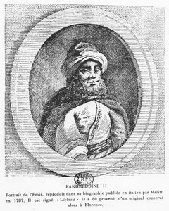 Emir Fakhr-al-Din II (gravura) de Italian School