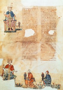 Imperador Frederick II de Hohenstaufend, ilustração de 