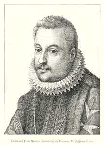 Fernando I de Medici, Grão-Duque da Toscana, de Scipione Gaeta (gravura) de Italian School