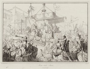 Festa das Marias, século XIII (gravura) de Italian School