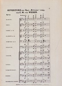 Primeira Página da Abertura da ópera 