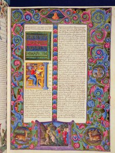 Fol.149r Segundo Evangelho de Marcos, da Bíblia de Borso d