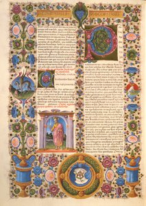 Fol.204v Carta de S. Paulo aos Colossenses, da Bíblia de Borso d