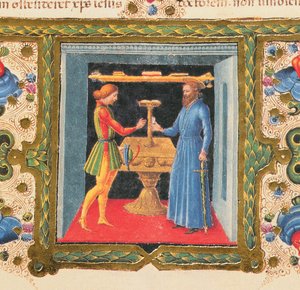 Fol.208r Carta de São Paulo a Timóteo, da Bíblia Borso d