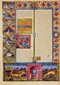 Fol.25v Abertura do Livro de Jeremias, da Bíblia de Borso d
