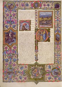 Fol.270v Abertura ao Livro de Salomão, da Bíblia de Borso d