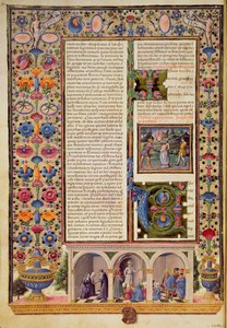 Fol.3v Prólogo ao Livro dos Profetas (Isaías), da Bíblia Borso d