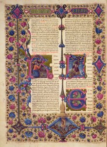 Fol.52v Abertura ao Livro do Profeta Baruc, da Bíblia de Borso d