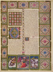 Fol.97r Abertura do Livro do Profeta Micheas, da Bíblia Borso d