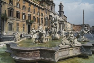 Fontana del Moro, 1653 de Italian School