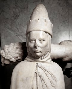 Monumento funerário do primeiro doge de Genoa Simone Boccanegra (Escultura em mármore de Italian School