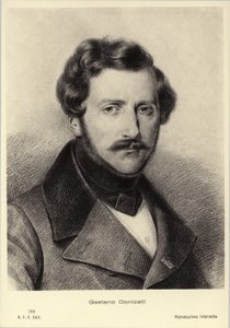 Gaetano Donizetti, compositor italiano (1797-1848) de Italian School