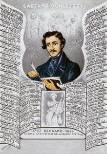 Gaetano Donizetti, compositor italiano (1797-1848) de Italian School