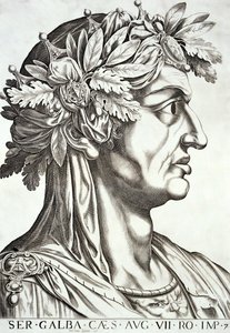 Galba (3 BC-69 AD), 1596 de Italian School