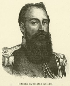 General Bartolomeo Galletti (gravura) de Italian School