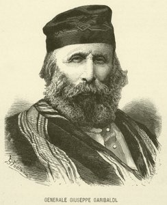 General Giuseppe Garibaldi (gravura) de Italian School
