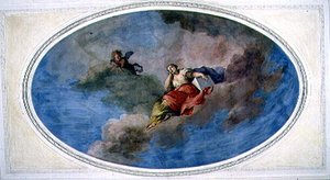 Geometria (fresco) de Italian School