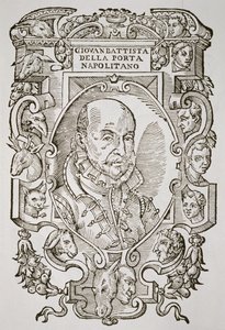 Giovanni Battista della Porta (1535-1615) de seu livro, Delle Celeste Physiognomy, Pádua 1616, ilustrado em History of Magic, publicado no final do século XIX de Italian School