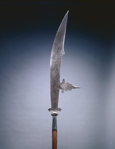 Glaive, Veneza, c.1600-20 (aço e madeira) de Italian School