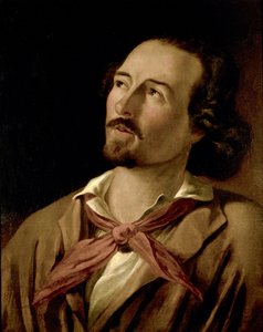 Goffredo Mameli (1827-1849) poeta e patriota do Risorgimento italiano. Pintura anônima do século XIX. Museo del Risorgimento Milano de Italian School