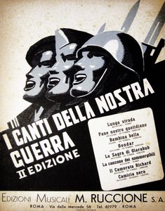 I Canti Della Nostra Guerra", cancioneiro italiano fascista de Italian School