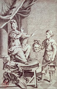 Ilustração de &39;Dei Delitti e dei Pene&39; de Cesare Bonesana (1738-94) Marquês de Beccaria de Italian School
