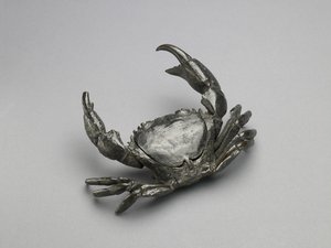 Tinteiro em forma de caranguejo, c. 1560 (bronze) de Italian School