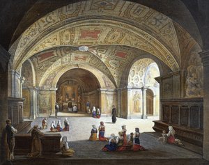 Interior, Abadia de Monte Cassino de Italian School