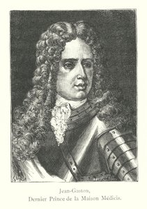 Jean-Gaston, último príncipe da Casa dos Médicis (gravura) de Italian School