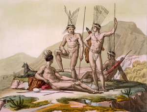 Korah Hotentotes do Cabo, c.1820s30s de Italian School
