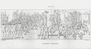 La Colonna Trajana, Coluna de Trajano de Italian School