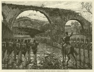 A filmagem dos Irmãos Bandiera e seus camaradas em Cosenza, em 25 de julho de 1844 (gravura) de Italian School