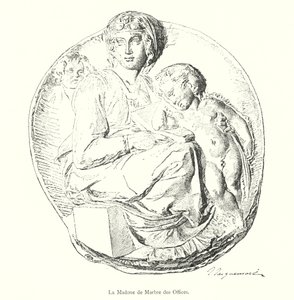A Madona do Mármore Uffizi (gravura) de Italian School