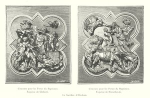 O Sacrifício de Abraão (gravura) de Italian School