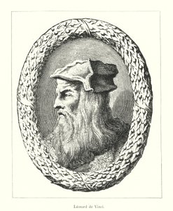 Leonardo da Vinci (gravura) de Italian School