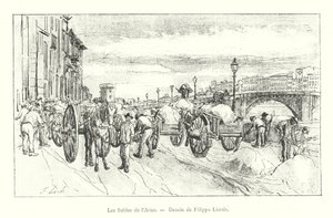 As Areias do Arno, Desenho de Filippo Liardo (gravura) de Italian School