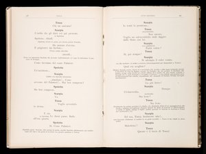 Libretto de Tosca por Giacomo Puccini, Edição Ricordi, Itália de Italian School