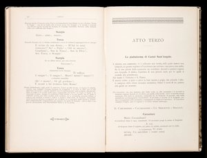 Libretto de Tosca por Giacomo Puccini, Edição Ricordi, Itália de Italian School