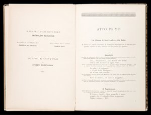 Libretto de Tosca por Giacomo Puccini, Edição Ricordi, Itália de Italian School