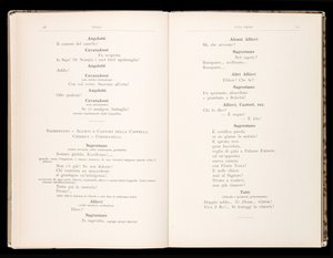 Libretto de Tosca por Giacomo Puccini, Edição Ricordi, Itália de Italian School