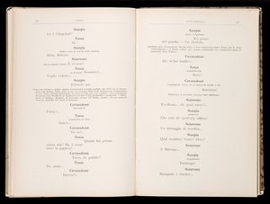Libretto de Tosca por Giacomo Puccini, Edição Ricordi, Itália de Italian School