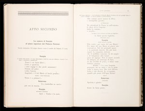 Libretto de Tosca por Giacomo Puccini, Edição Ricordi, Itália de Italian School
