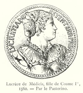Lucrece de Medicis, filha de Cosimo I de Italian School