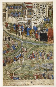MS Add.27695 fol.6v A destruição dos Templários e a morte do rei Filipe IV (1268-1314) da França, ilustração do 