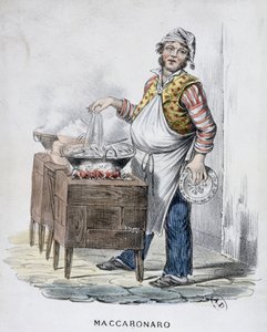 Vendedor de macarrão (Maccaronaro) de Italian School