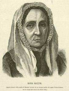 Maria Mazzini (gravura) de Italian School