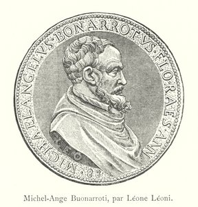 Michel-Ange Buonarroti, de Leone Leoni (gravura) de Italian School