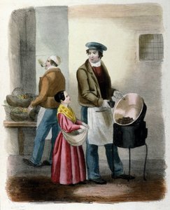 Milanese Metier: um vendedor de castanhas. de Italian School