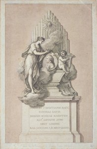 Monumento a Johann Christian Bach (1735-1782) gravado por Francesco Bartolozzi (1727-1815) 1782 de Italian School