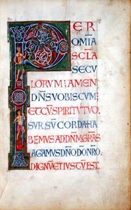 Ms.49. f.4r Historiated 